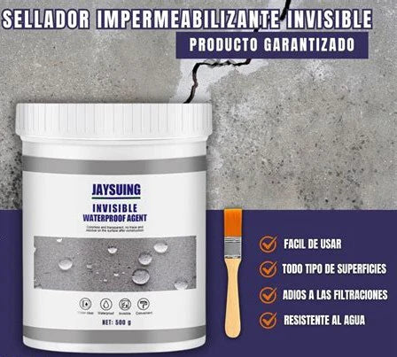 Protección Total contra Filtraciones – Jaysuing™ Sellador Invisible (100ml) + ¡Brocha de Aplicación GRATIS!